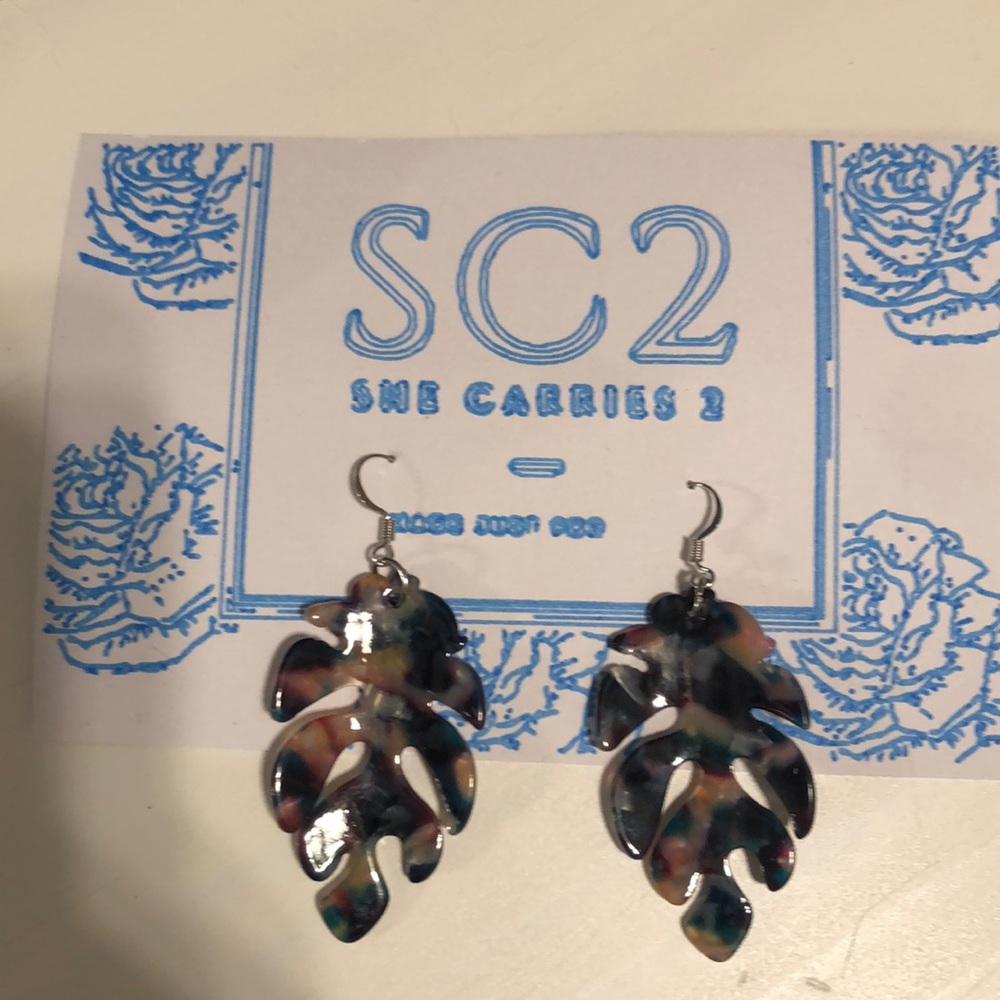 Colorful Leaf Earrings